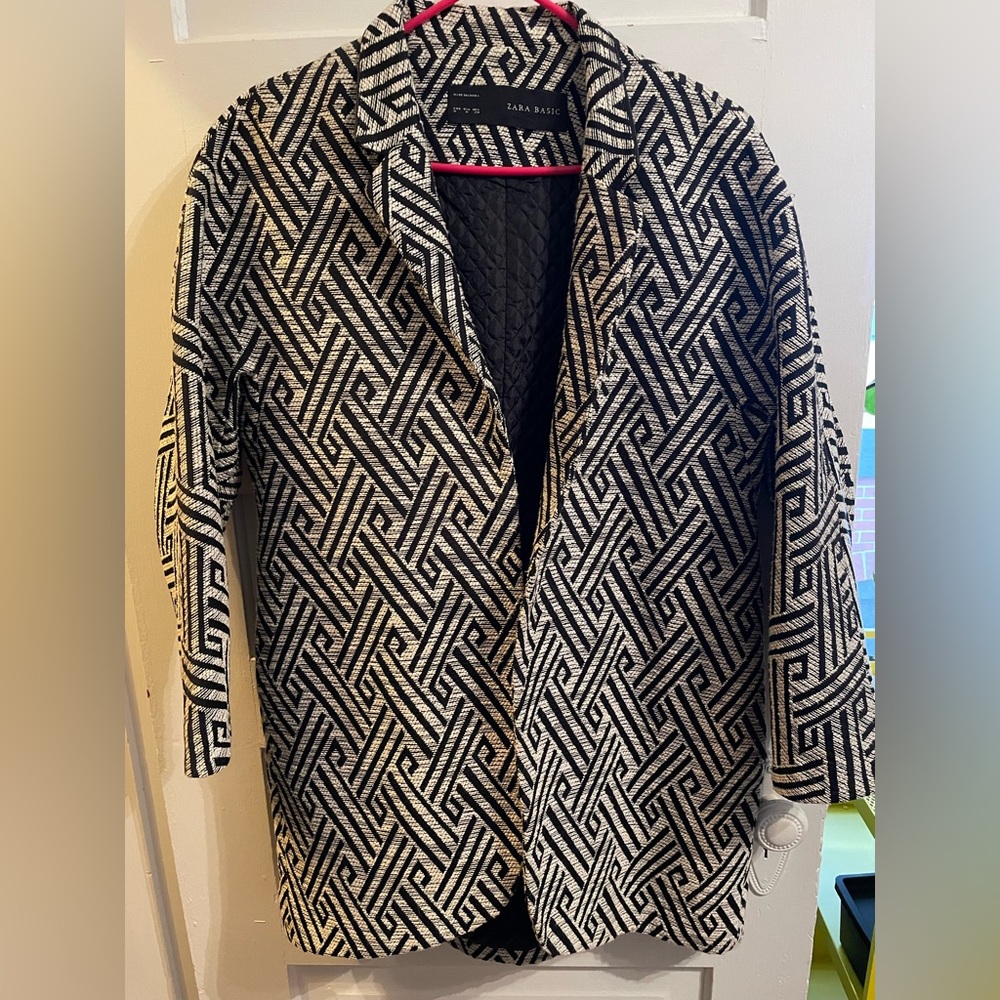 Geometric Coat from Zara